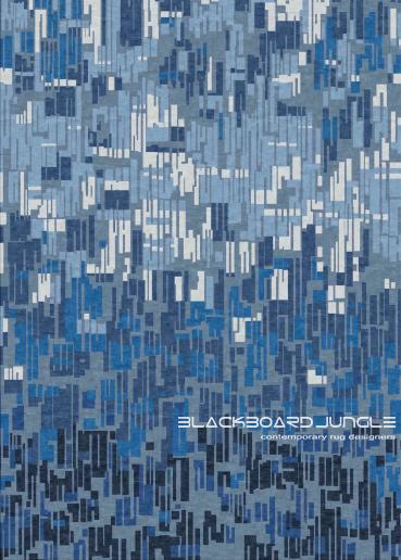 Matrix 65 ...... Blue geometric rug