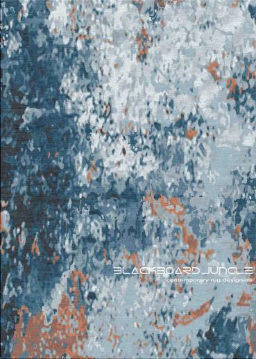 Matrix 125 ...... Modern blue sea rug