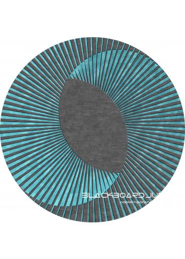 Matrix 208 ...... Turquoise round fan rug
