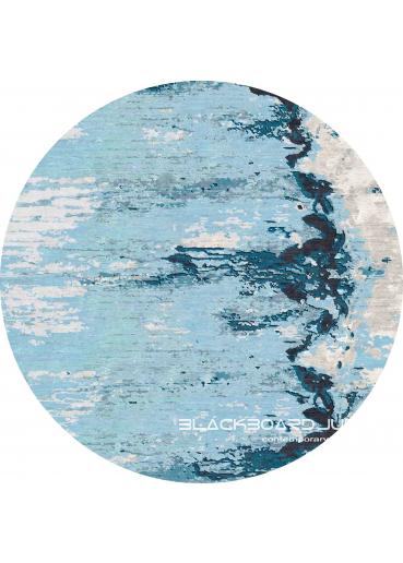 Matrix 210 ...... Blue round grunge rug