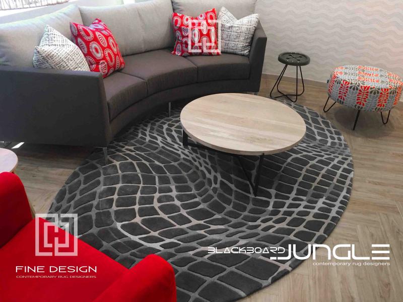 Grey_oval_modern_rug